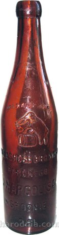 Butelka od piwa z browaru Judela Margolisa. Lata 1920-te. 
