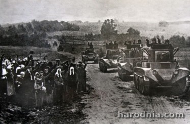 Савецкія танкі на дарогах Заходняй Беларусі, верасень 1939 г