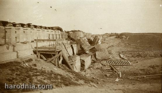 Гродненская крепость. Форт № III. Фотография сделана германцами после занятия форта. Сентябрь 1915 г.