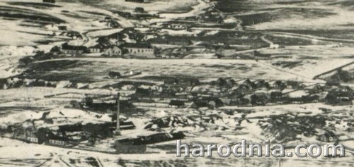 На фота 1915 г. дорба бачныя цагельня Аркіна і гарадская рэзня па Камунальнай.