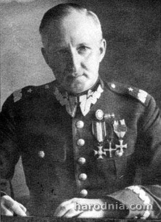 Генерал Юзэф Альшына-Вільчыцкі, расстраляны савецкімі афіцэрамі каля Сапоцкіна