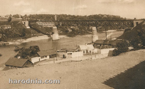 Kolejowy most w latach 1930-ch.