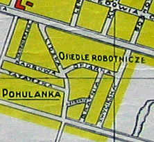 Рабочы квартал на карце Гродна 1937 г.